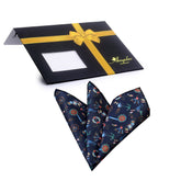 Men'smulti color funky style Pocket Square Hanky Handkerchief - Amedeo Exclusive